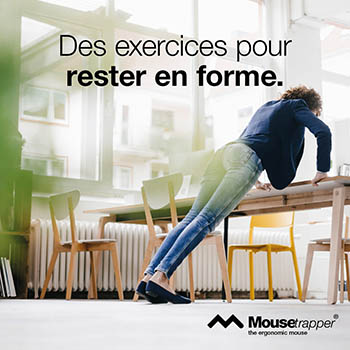 femme faisant des exercices au bureau pour rester en forme