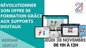 bannière avec le texte révolutionner son offre de formation grâce aux supports digitaux