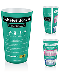 gobelets gradués doseur d'alcool