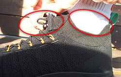 détail laçage chaussure de sécurité LUNAR