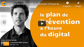 affiche avec homme et texte Le plan de prévention à l'heure du digital