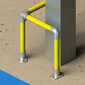Arceau de protection d'angle haute visibilité - 0.5m