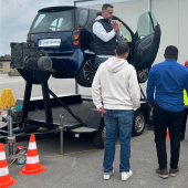 Ecocivicom _ Sensibilisation au Risque Routier  Voiture tonneau