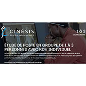 Cinésis Solutions Prévention Santé _ Étude de poste en petit groupe Étude individuelle de poste de travail