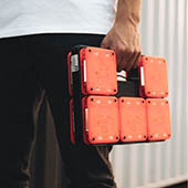 Balise lumineuse Mallette de balises synchronisables