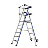 Axess Industries _ Plateforme Individuelle PIR-PIRL en aluminium Sherpamatic 3 à 8 marches - Tubesca