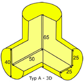 KNUFFI _ Profil de protection et de signalisation Coin A-3D